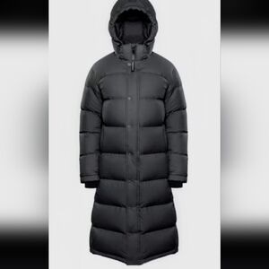 ARITZIA WILFRED SUPER PUFF LONG BLACK XXS